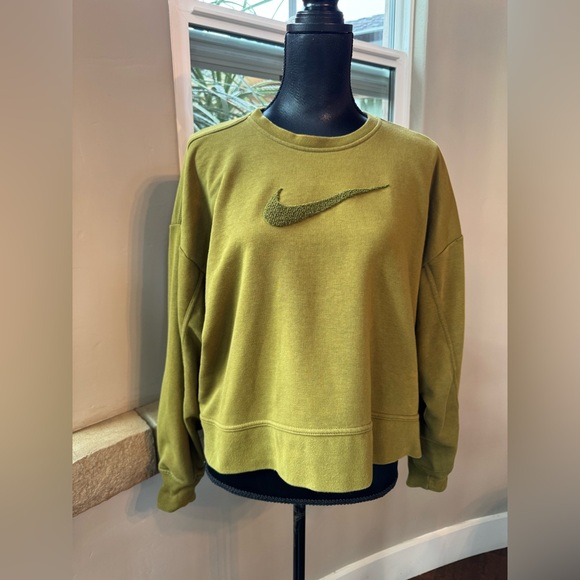 Nike Dri-FIT Get Fit Swoosh Training Crewneck Sweatshirt Women’s Size Large - Picture 6 of 16